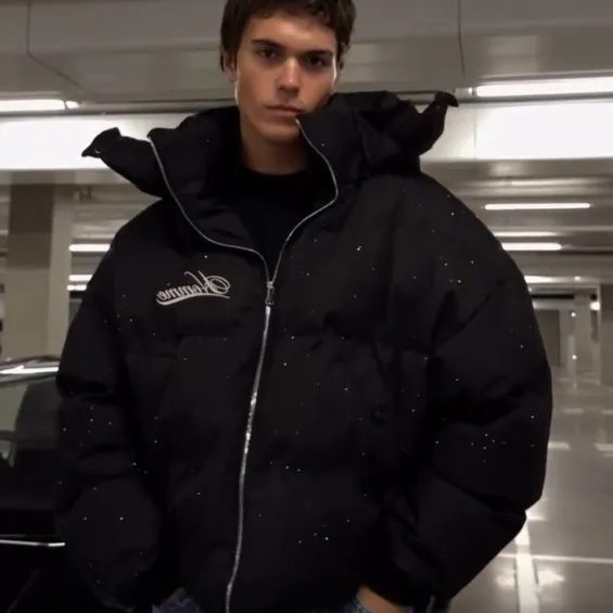 Thickened Cotton Coat With Zipper And Heat-transfer