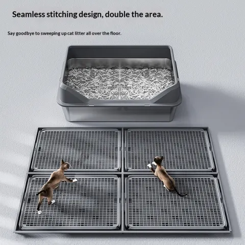 Double-layer Connectable Cat Litter Mat