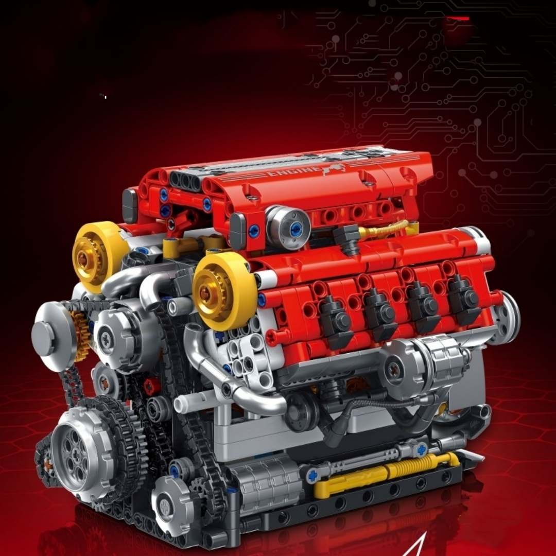 T4065 Dynamic-Drive Engine Building Block Model Display Piece STEM Toy