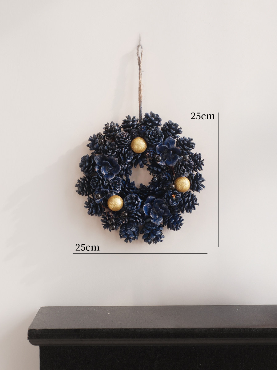 Rattan Christmas Wreath Decoration, picture 4 of 5