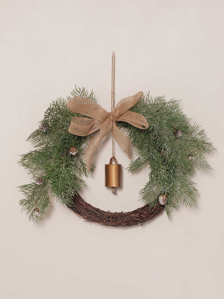 Rattan Christmas Wreath Decoration, picture 2 of 5