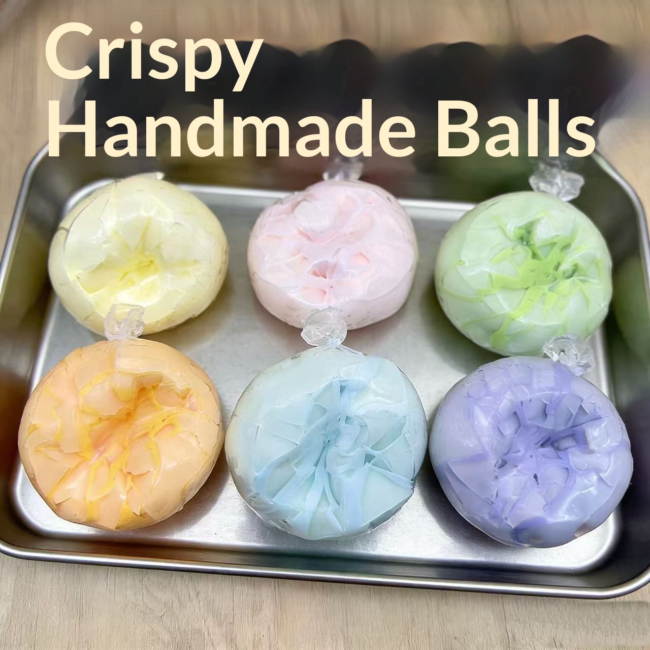 Crispy Handmade Ball Squeeze Toy With Sound-Activated Stress Relief Function