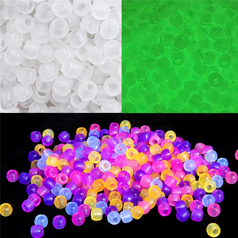 Acrylic Straight-barrel Beads Color-changing Beads Loose Beads For DIY Jewelry Making