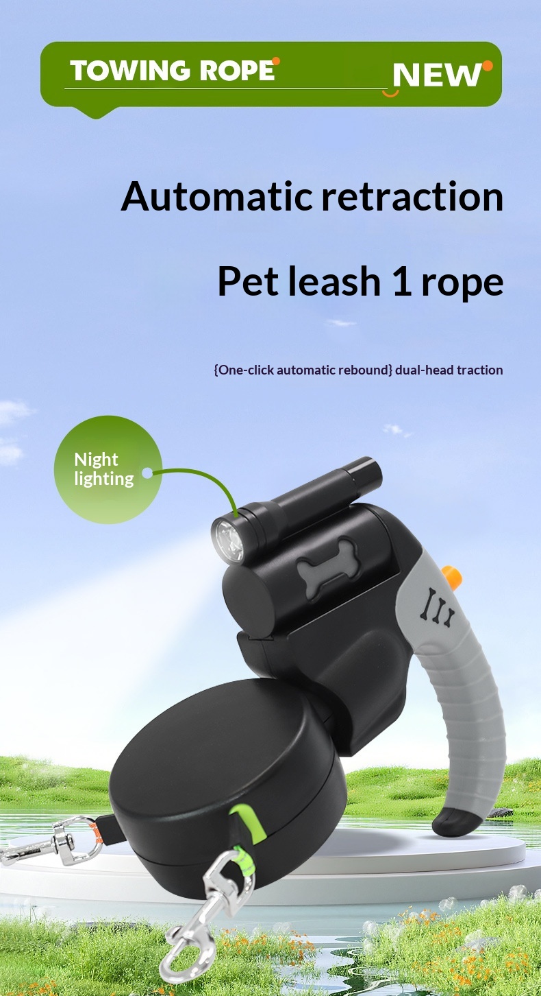 Anti-tangle Dog Leash Automatic Retractable Lead detail photo 2