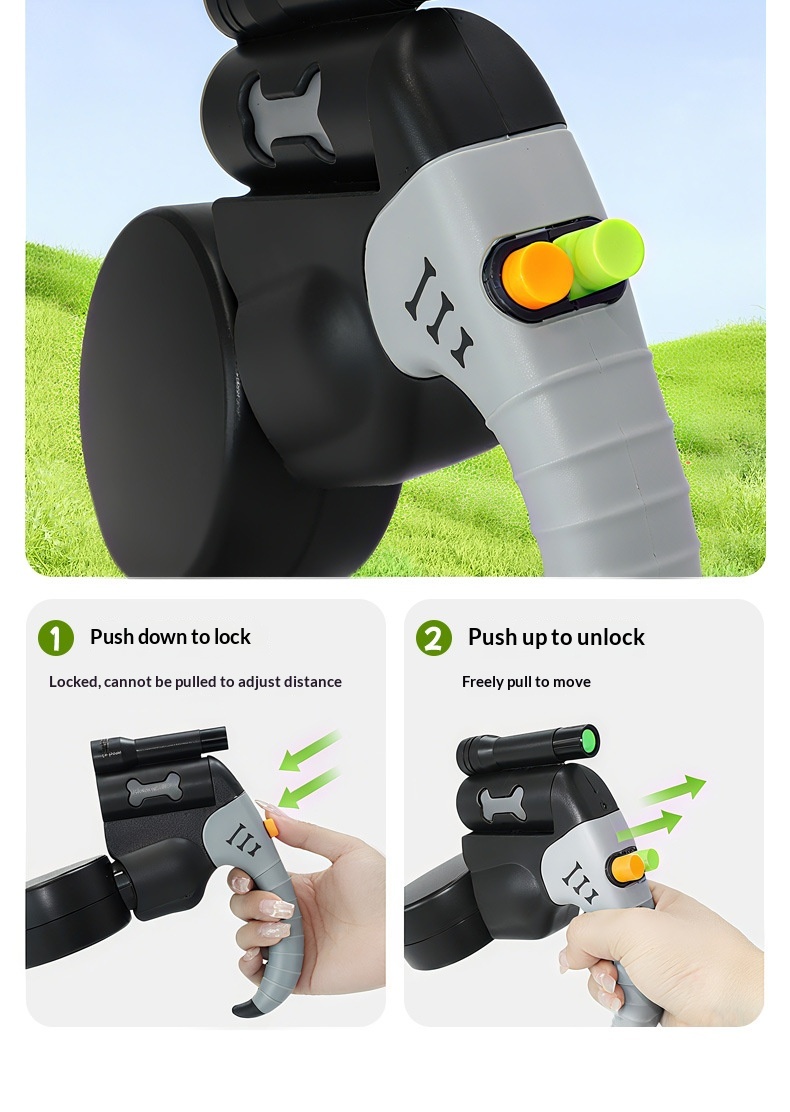 Anti-tangle Dog Leash Automatic Retractable Lead detail photo 4