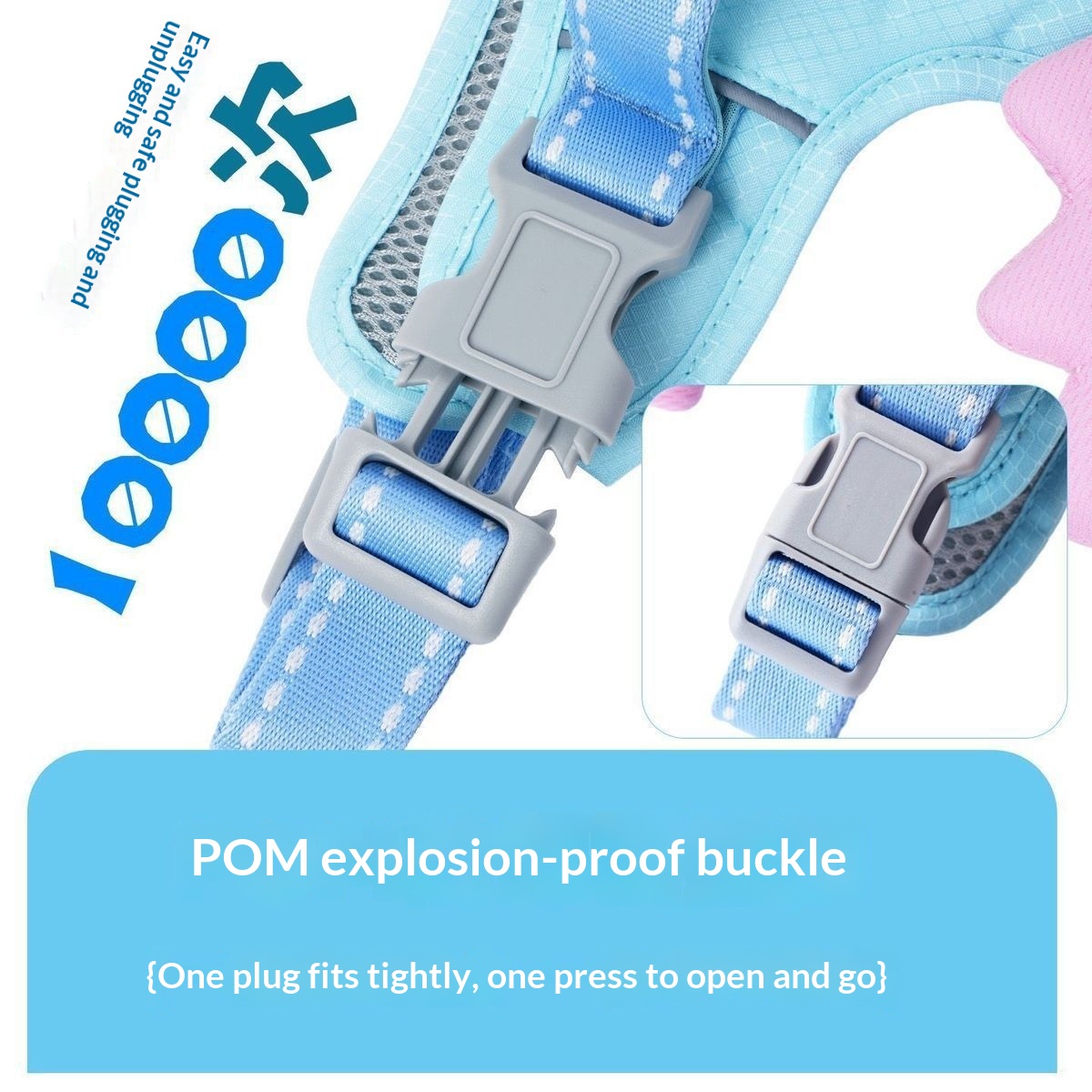 Universal Outdoor Dog Harness With 3D Angel Wings And Leash detail photo 1