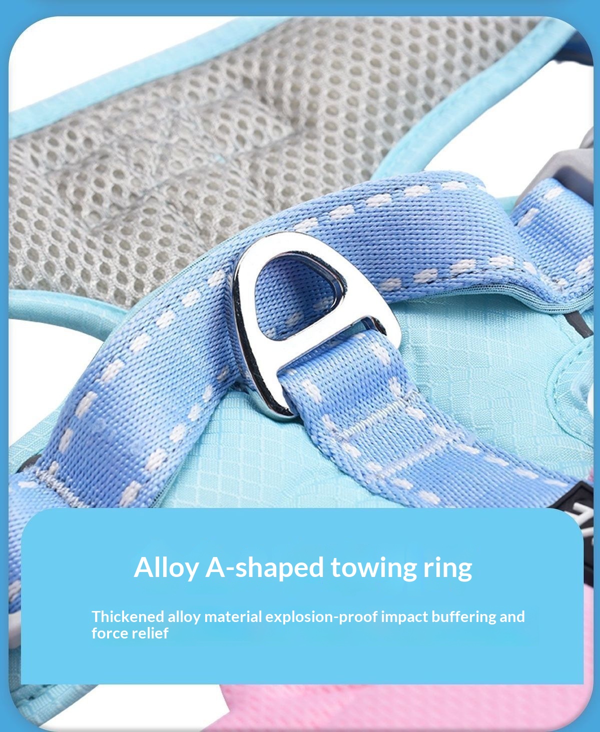 Universal Outdoor Dog Harness With 3D Angel Wings And Leash detail photo 3