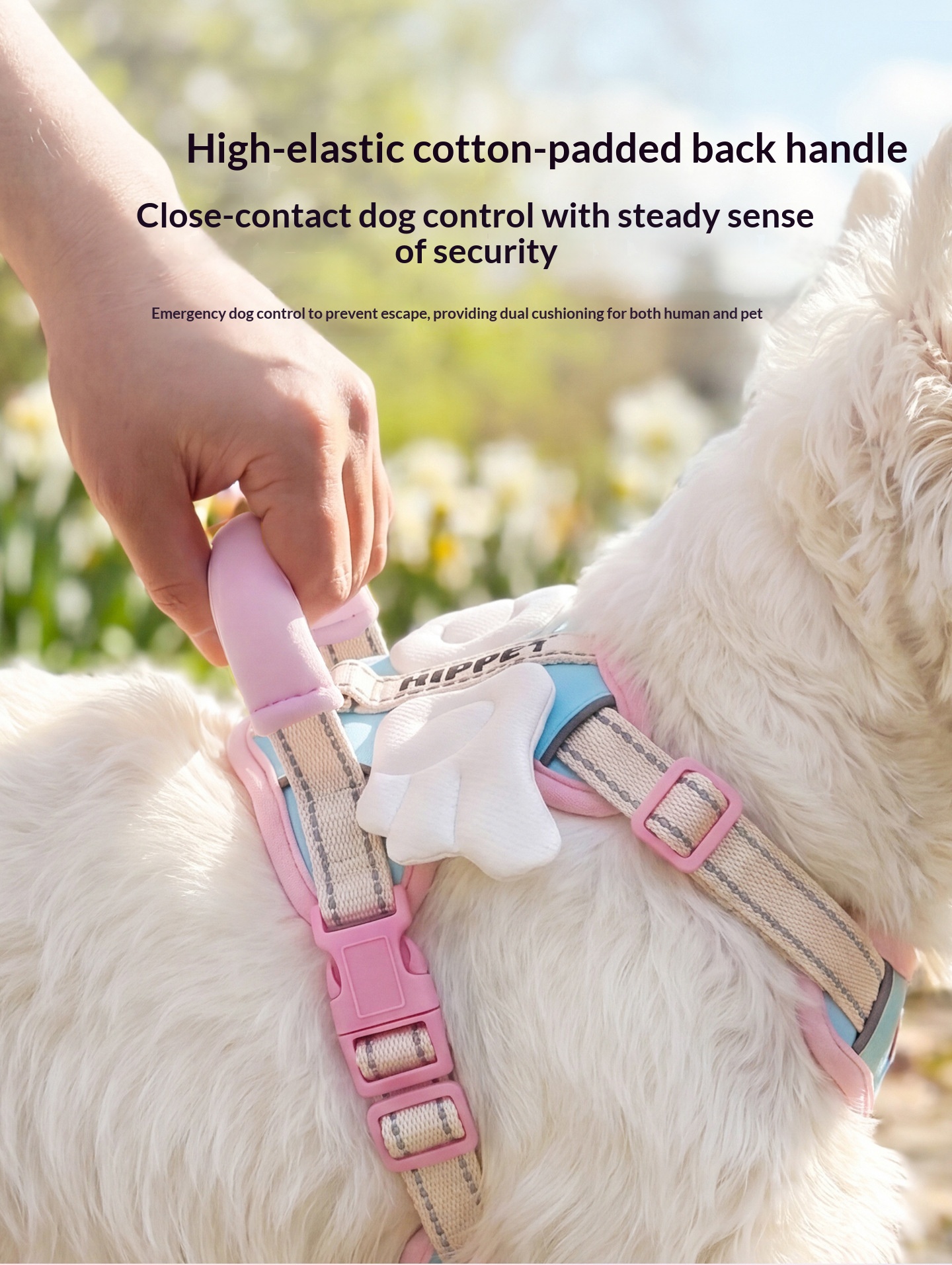Angel Wings Dog Leash Outdoor Vest-Style Harness detail photo 9
