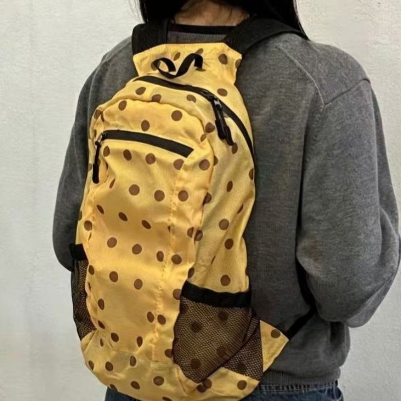 Autumn Nylon Lightweight Polka-dot Korean-style Backpack
