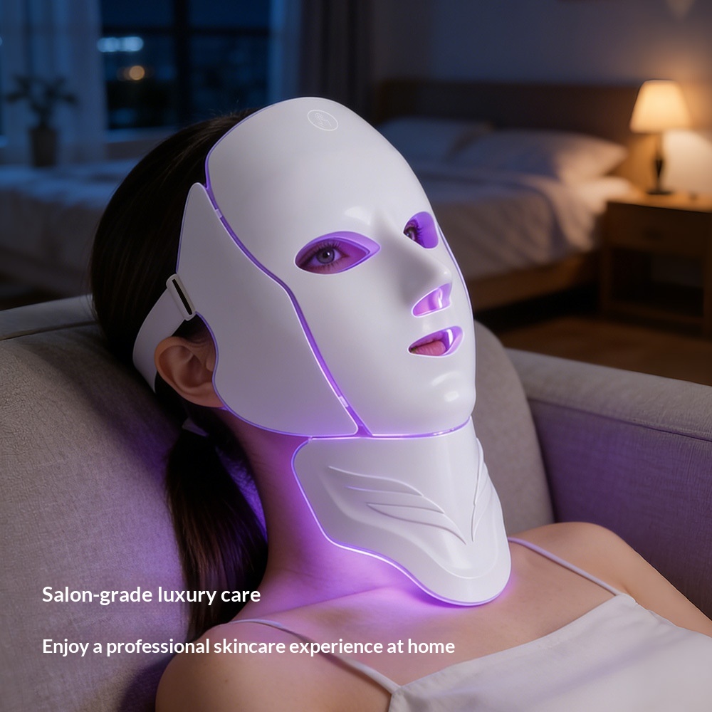 LED Facial Beauty Device Color-light Face Mask Beauty Instrument