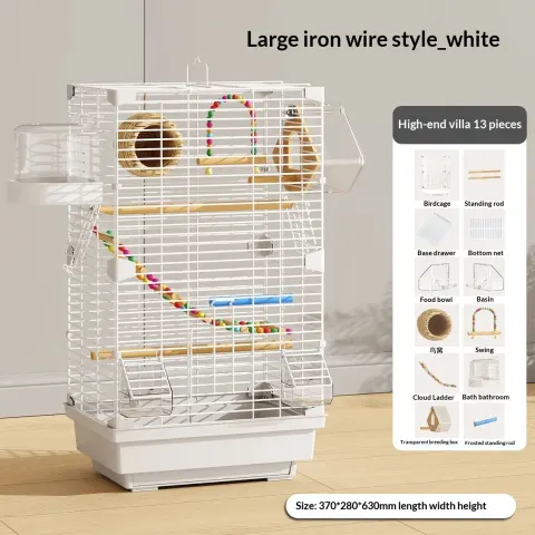 Heightened Transparent Birdcage Parrot Display Cage