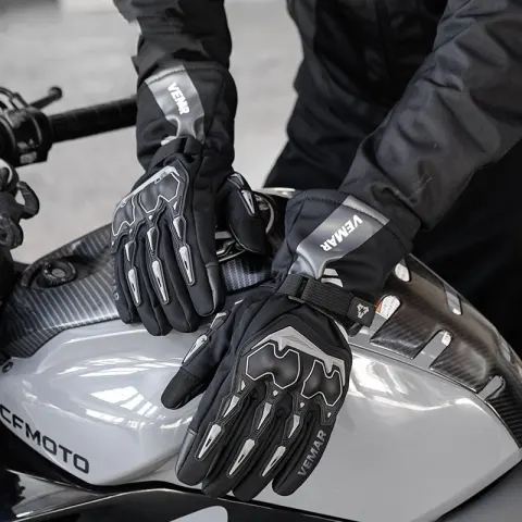 Mens Winter Waterproof and Warm Motorcycle Riding Gloves