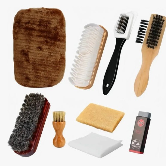 Horsehair Brush Set Wooden Handle