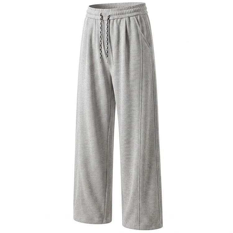 Solid-color Straight-leg Casual Pants