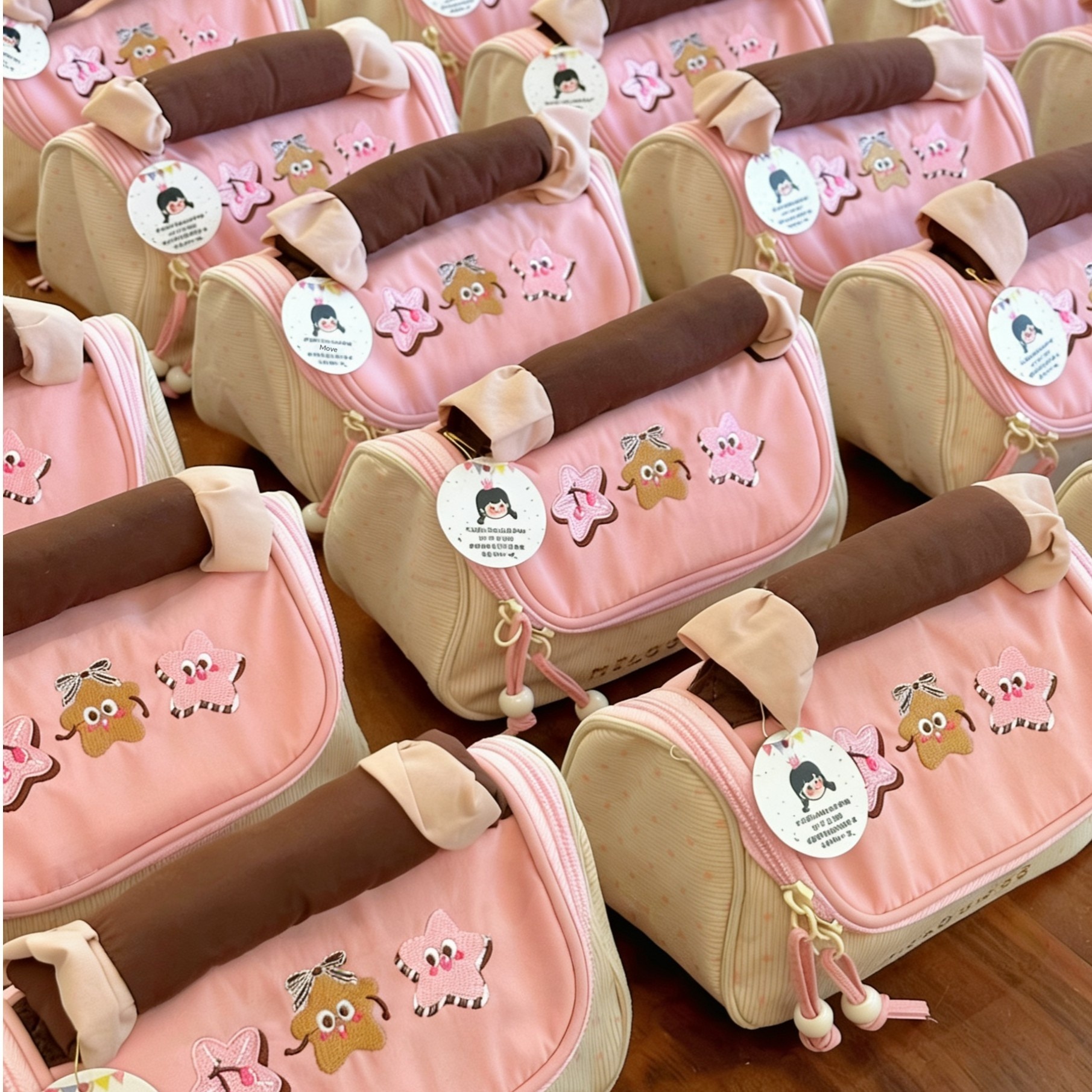 Macaron Pencil Case Embroidered Birthday Party Favor Storage Bag — image 1