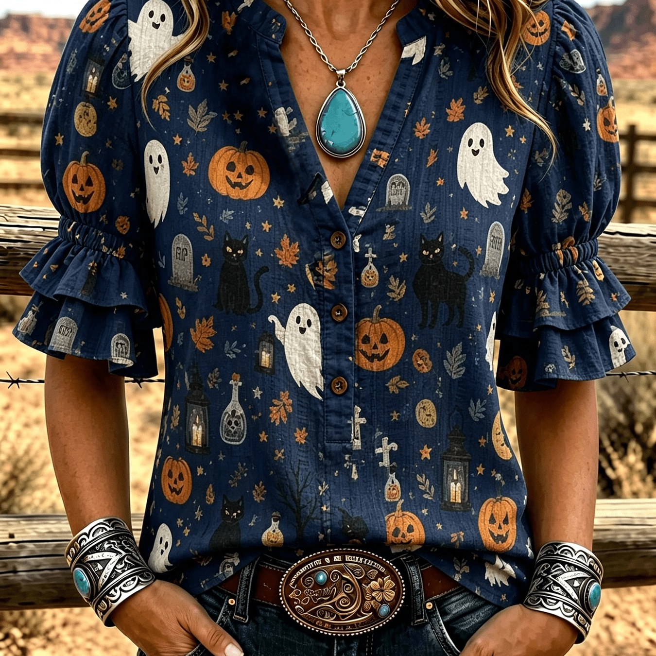 Stylish And Elegant Womens Loose-fitting New Three-dimensional V-neck T-shirt