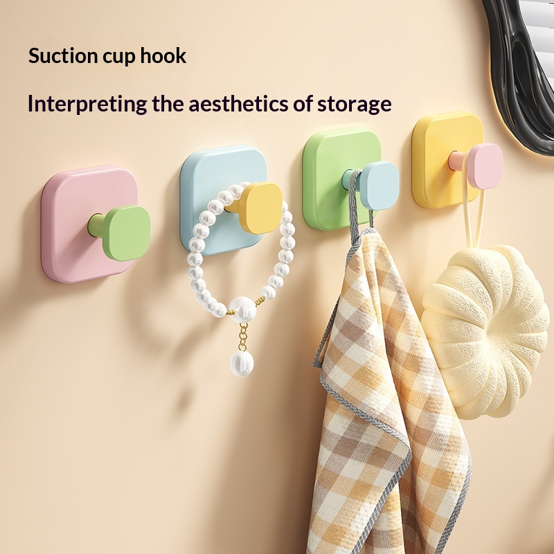 Punch-free Suction Cup Dopamine Hook Bathroom Door Hook