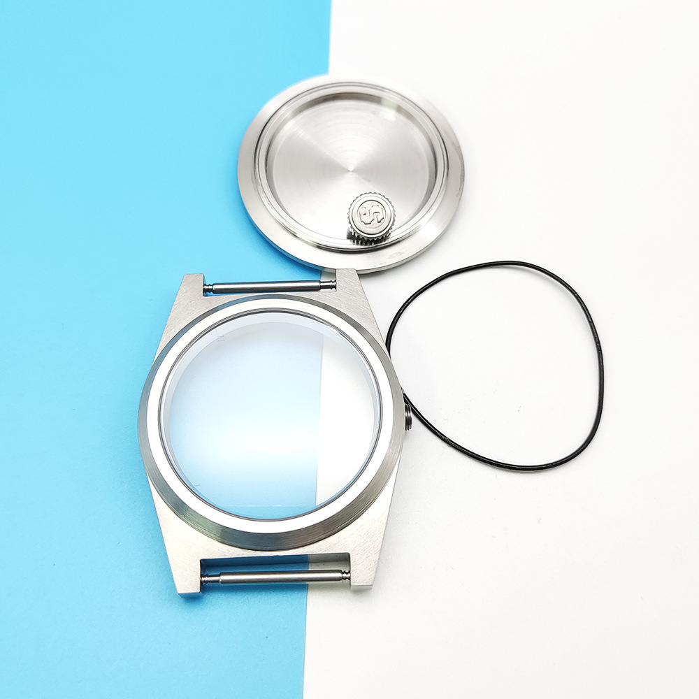 Glass Brushed Stainless Steel Case Fashion