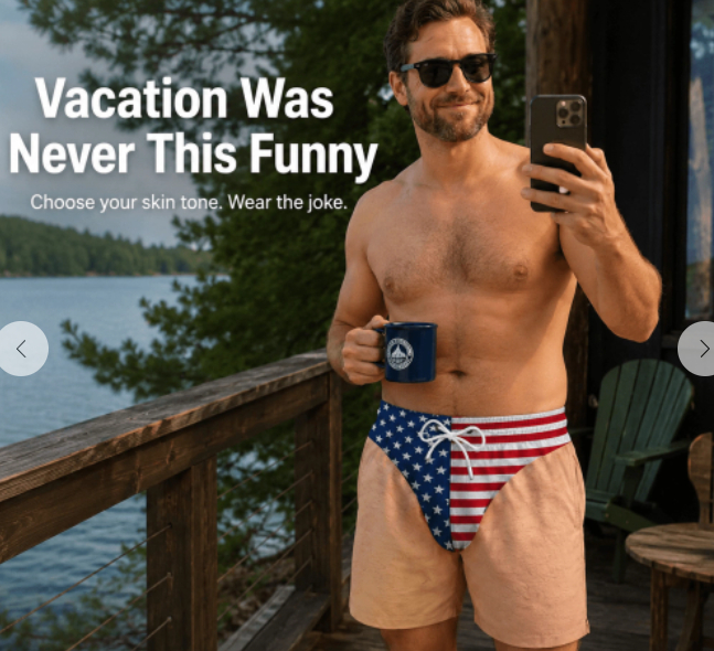 Stars And Stripes Beach Suit