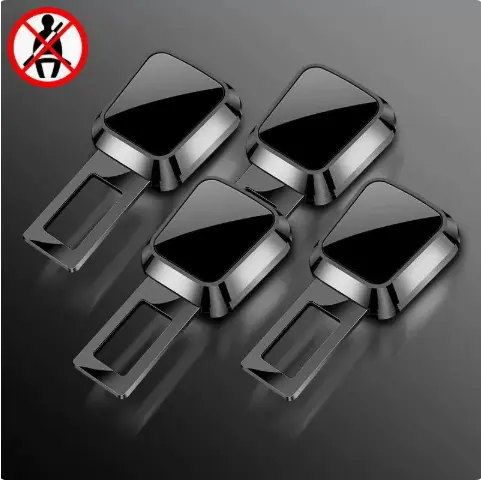 Universal Car Seat Belt Buckle Extender Plug — Black, 1PC