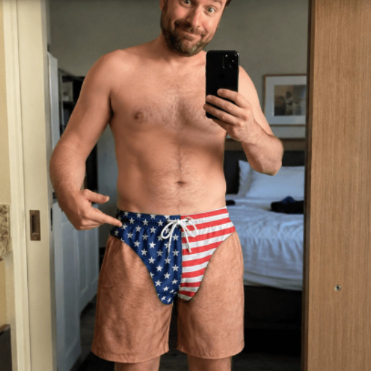 Stars And Stripes Beach Suit