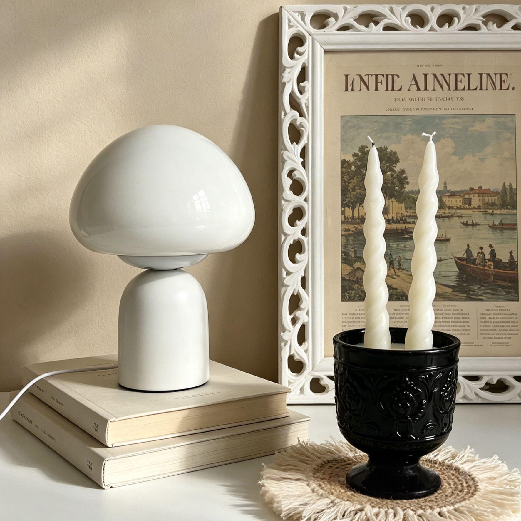 Mushroom Glass Table Lamp, picture 3 of 7