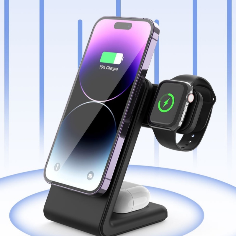 3-in-1 Certified Magnetic Wireless Charger