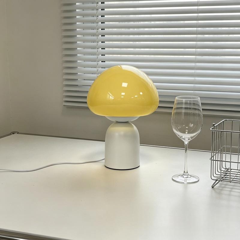 Mushroom Glass Table Lamp