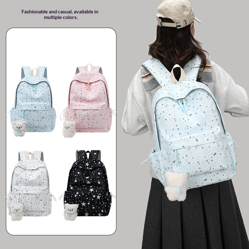 High Appearance Fresh Style Backpack With Casual And Versatile