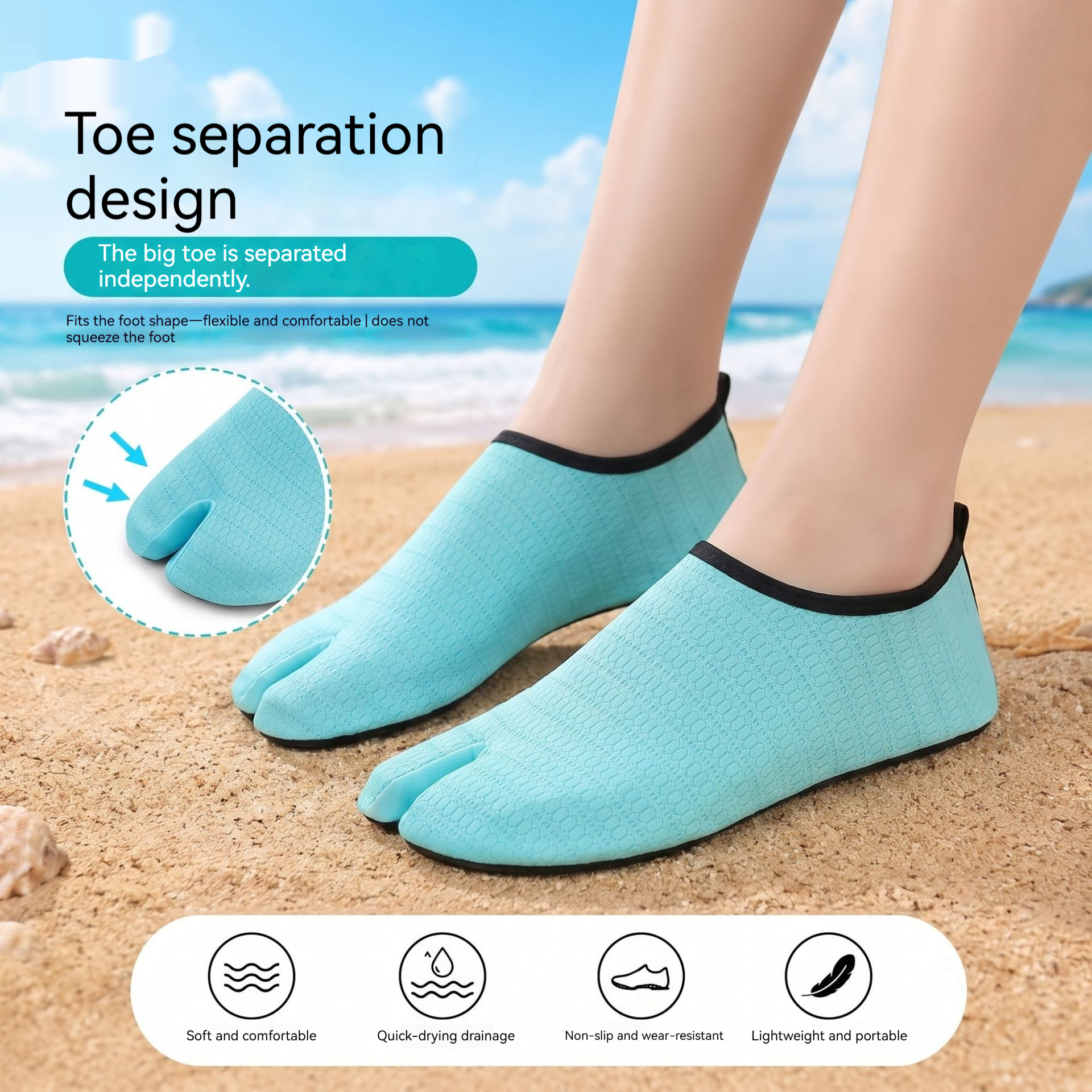 Mens And Womens Adult Beach Stream-walking Shoes