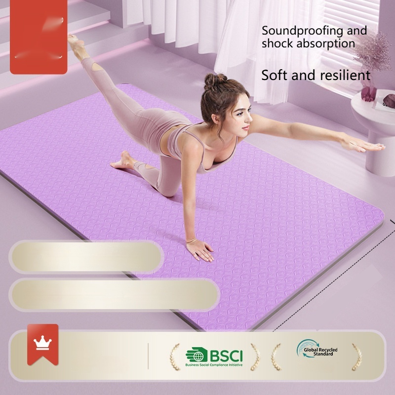 TPE Yoga Mat Thickened And Non-slip