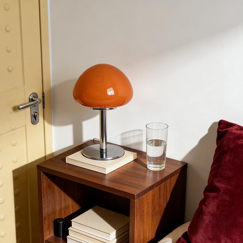 Mushroom Shaped Glass Table Lamp, picture 4 of 6