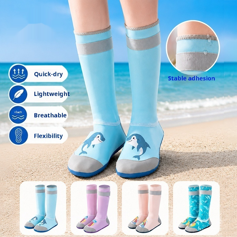 Children's High-top Parent-child Outdoor Flow Hiking Shoes Cut-proof Quick-drying Swimming Shoes