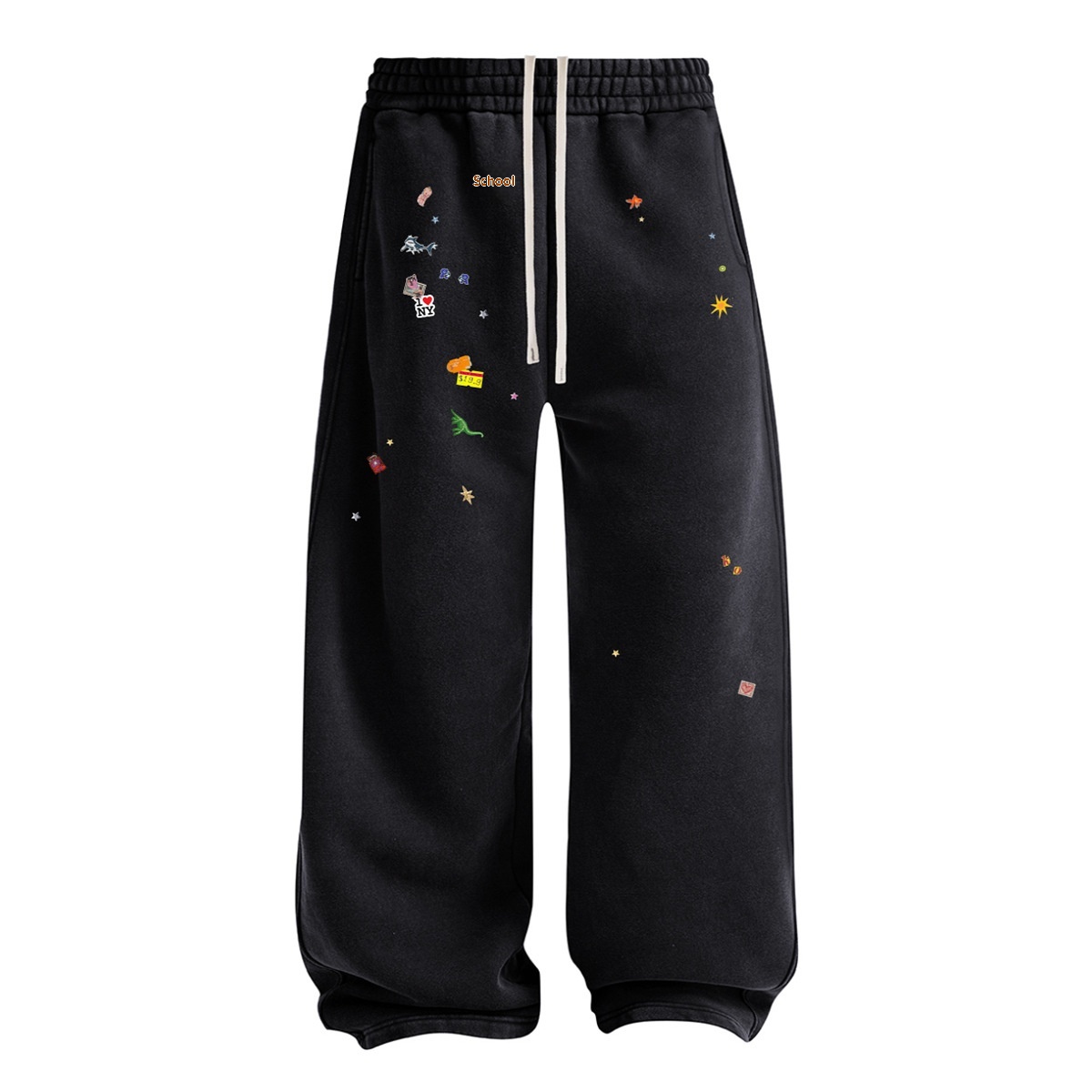 Mens Distressed Batik Retro Sweatshirt And Pants