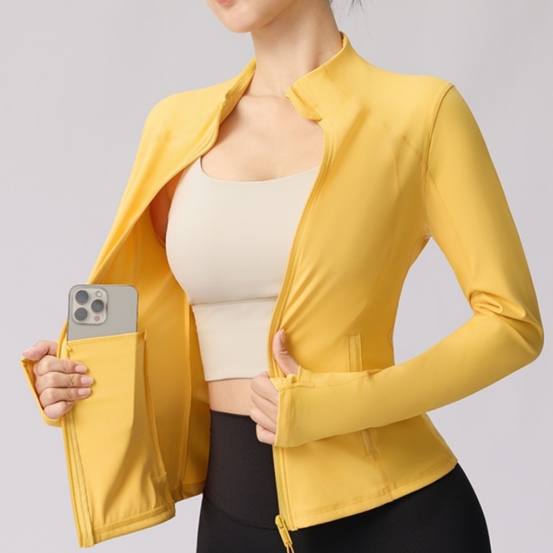 New Long-sleeve Fitness Top Jacket