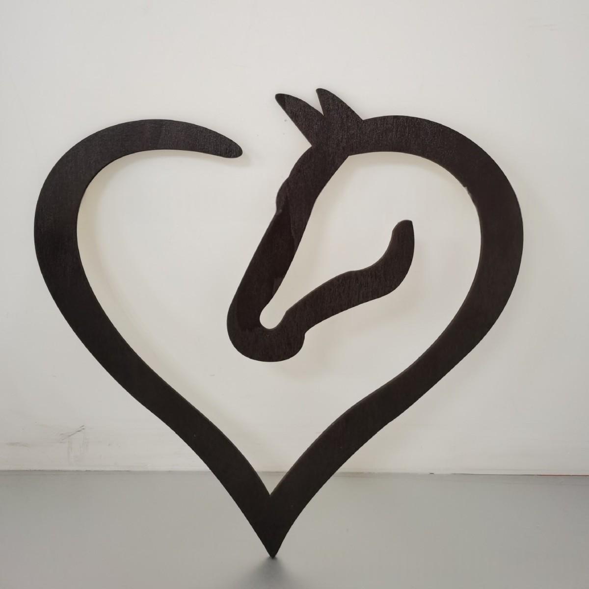 Wooden Wind Horse Wall Hanging