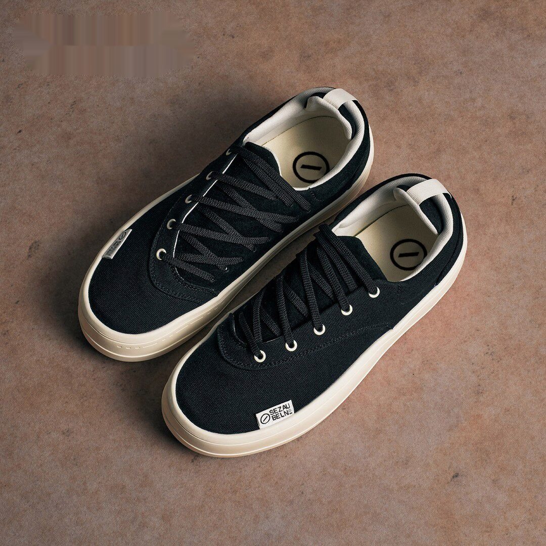Height-increasing Black Casual Mens Sneakers