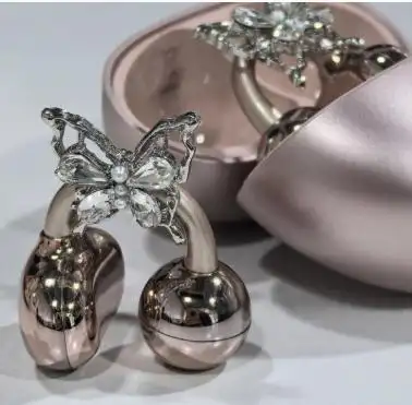 Full Diamond Bow Ear Earrings Ear Clip Wireless Headphones