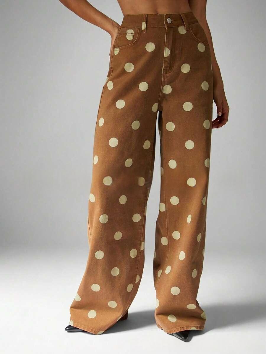 Brown And White Dots