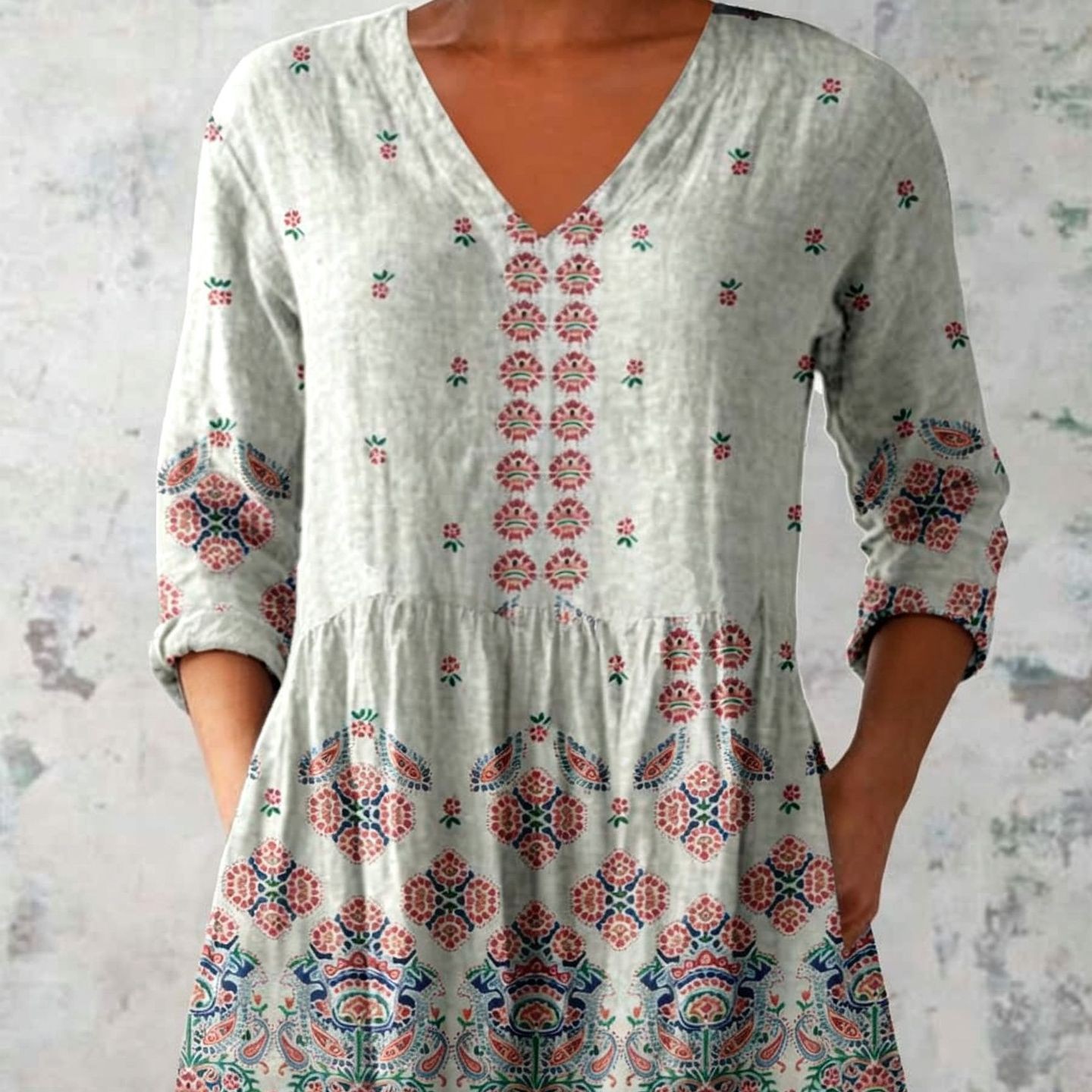 Relaxed-fit Digital-print Short-sleeve Top