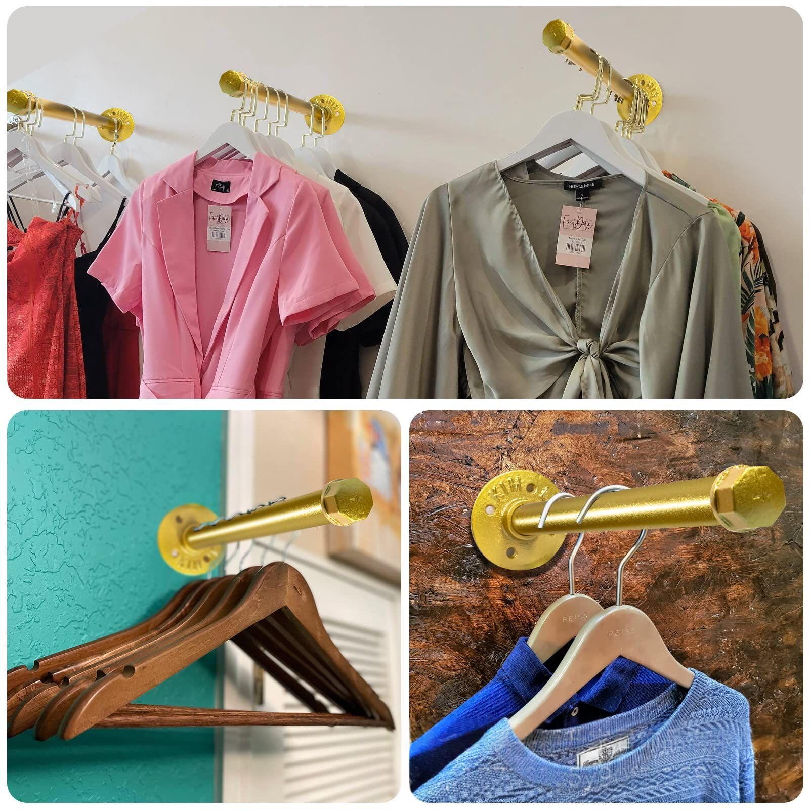 Wall-Mounted Metal Coat Rack