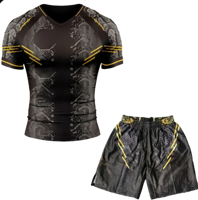 Muay Thai Shorts Combat Training Gear Quick-drying And Breathable MMA Suit Set