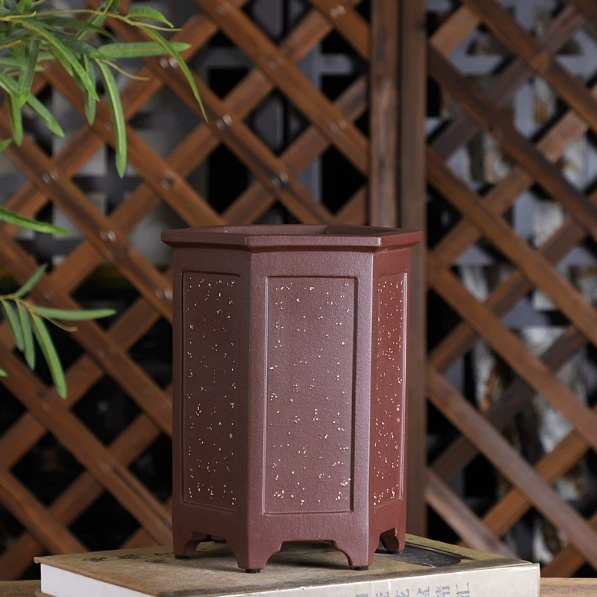 Handmade Yixing Clay Flower Pot For Bonsai