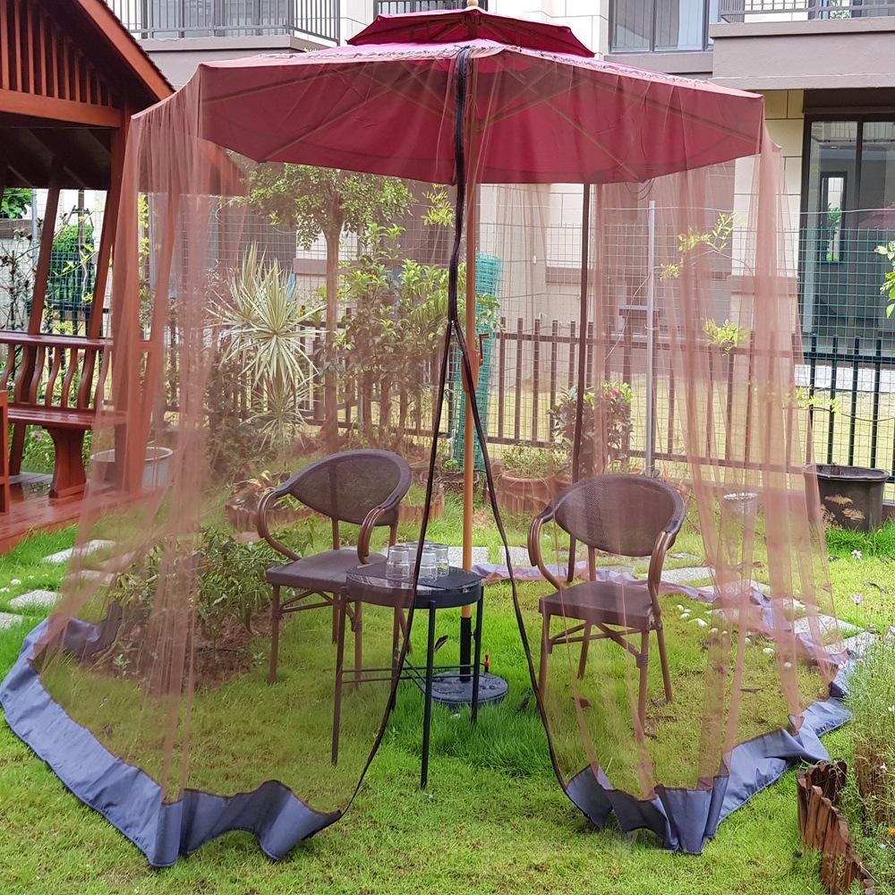 Rome Umbrella Outdoor Sunshade With Mosquito Net