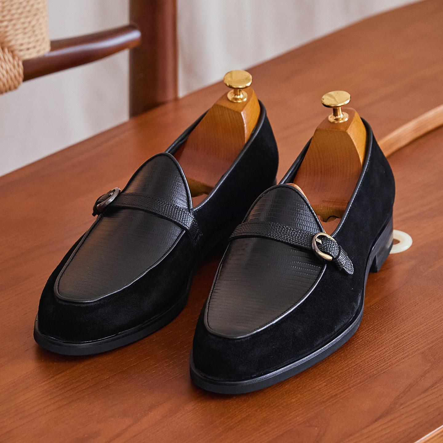 Leather Handmade British-Style Vintage Mens Loafers