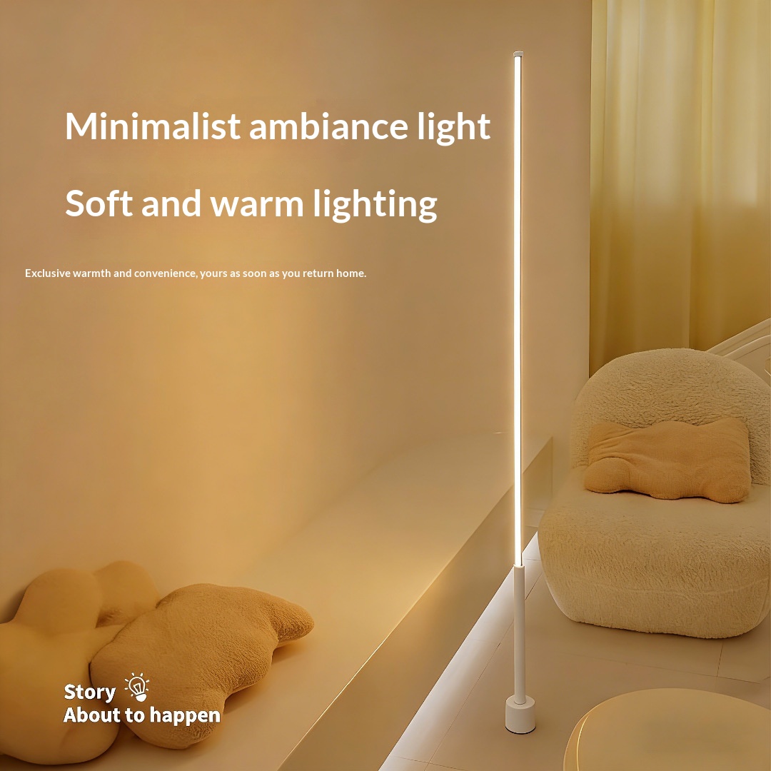 LED White Floor Lamp Instagram-style Minimalist Ambient Light