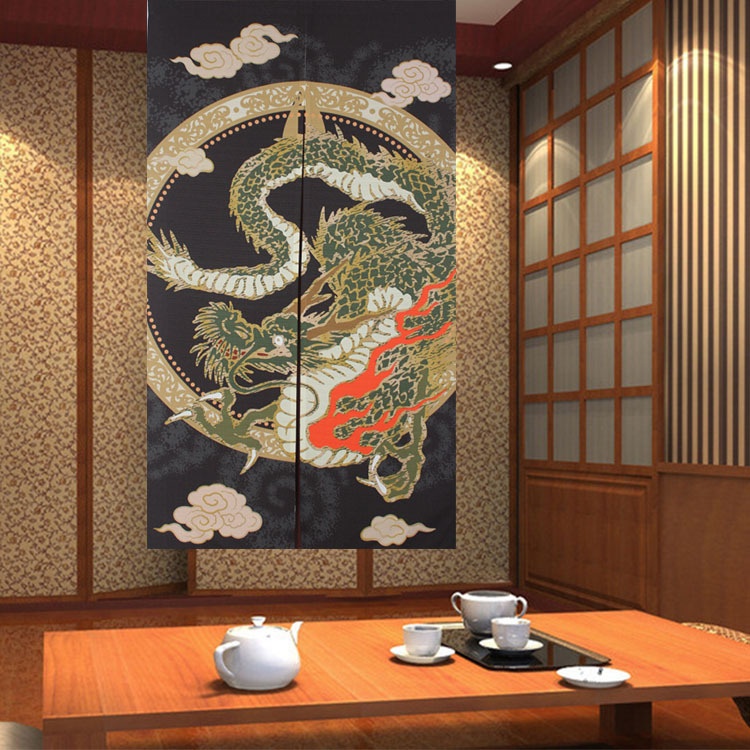 Japan Exports Japanese-style Fabric-printed Door Curtains