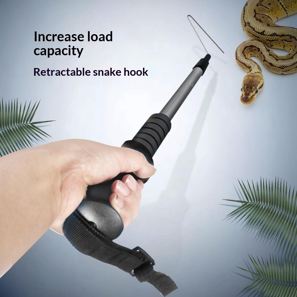 Stainless Steel Telescoping Snake Hook For Reptiles And Pet Snakes