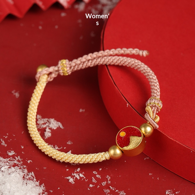 Dragon Knot Mountain Oath Sea Vow Couple Bracelet Braided Wristband