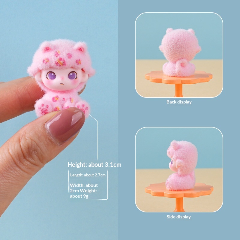 Resin craft decorative figurine ornament (pink)